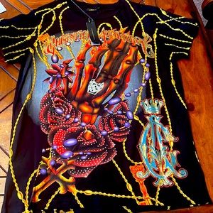 New with tags Christian Audigier t shirt. From clean non smoking no pet home.